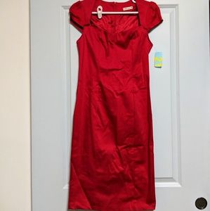 Forever21 stretch cotton pencil galaxy dress